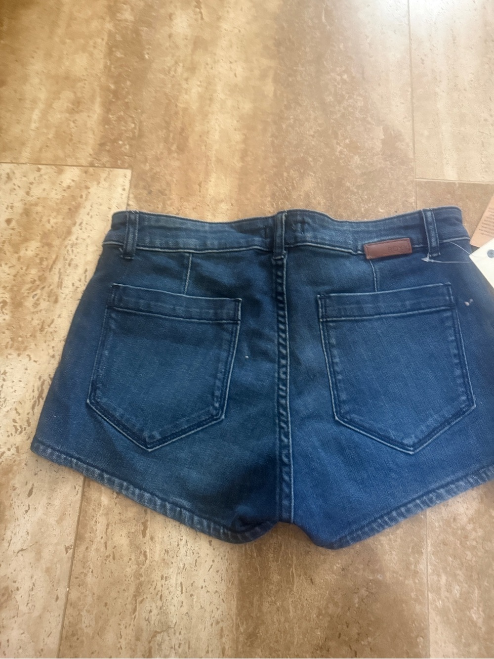Roxy Indigo Blue Denim Cutoff Shorts - Picture 3 of 6